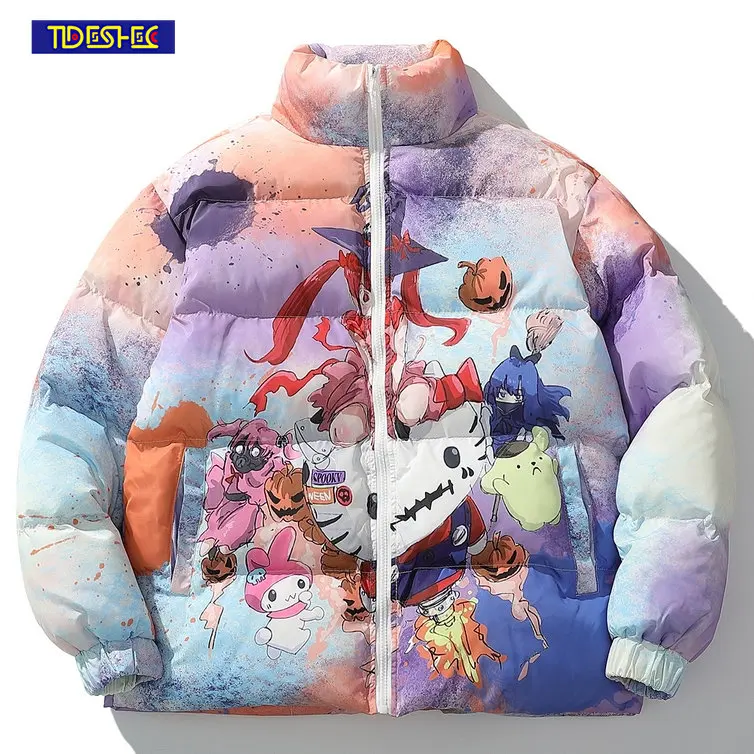 2022 Fashion Vintage Harajuku Stand Collar Cartoon Graffiti Printing Jacket Warm Padded Fashionable Winter Parka Casual Outwear
2022 Fashion Vintage Harajuku Stand Collar Cartoon Graffiti Printing Jacket Warm Padded Fashionable Winter Parka Casual Outwear