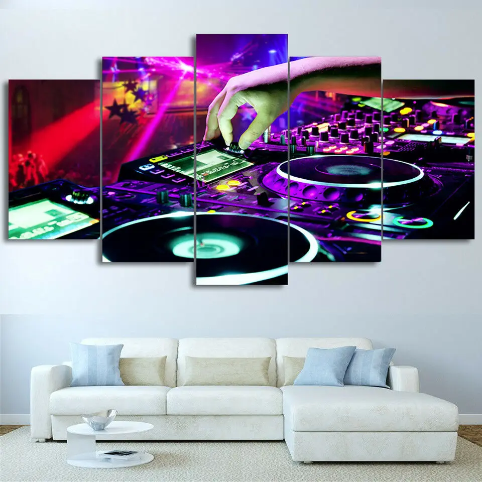 Disc Jockey Playing Music Disco Bar 5 Panel Canvas Print Wall Art Home Decor HD Print Pictures Poster No Framed 5 Piece
Disc Jockey Playing Music Disco Bar 5 Panel Canvas Print Wall Art Home Decor HD Print Pictures Poster No Framed 5 Piece