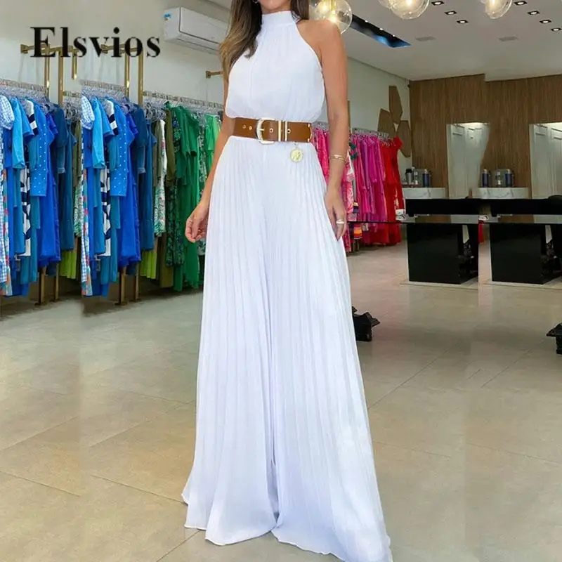 2023 Casual Loose Beach Overalls Sexy Back Tie-up Bow Off Shoulder Jumpsuit Women Fashion Wide Leg Pleated Pants Playsuit Romper
2023 Casual Loose Beach Overalls Sexy Back Tie-up Bow Off Shoulder Jumpsuit Women Fashion Wide Leg Pleated Pants Playsuit Romper