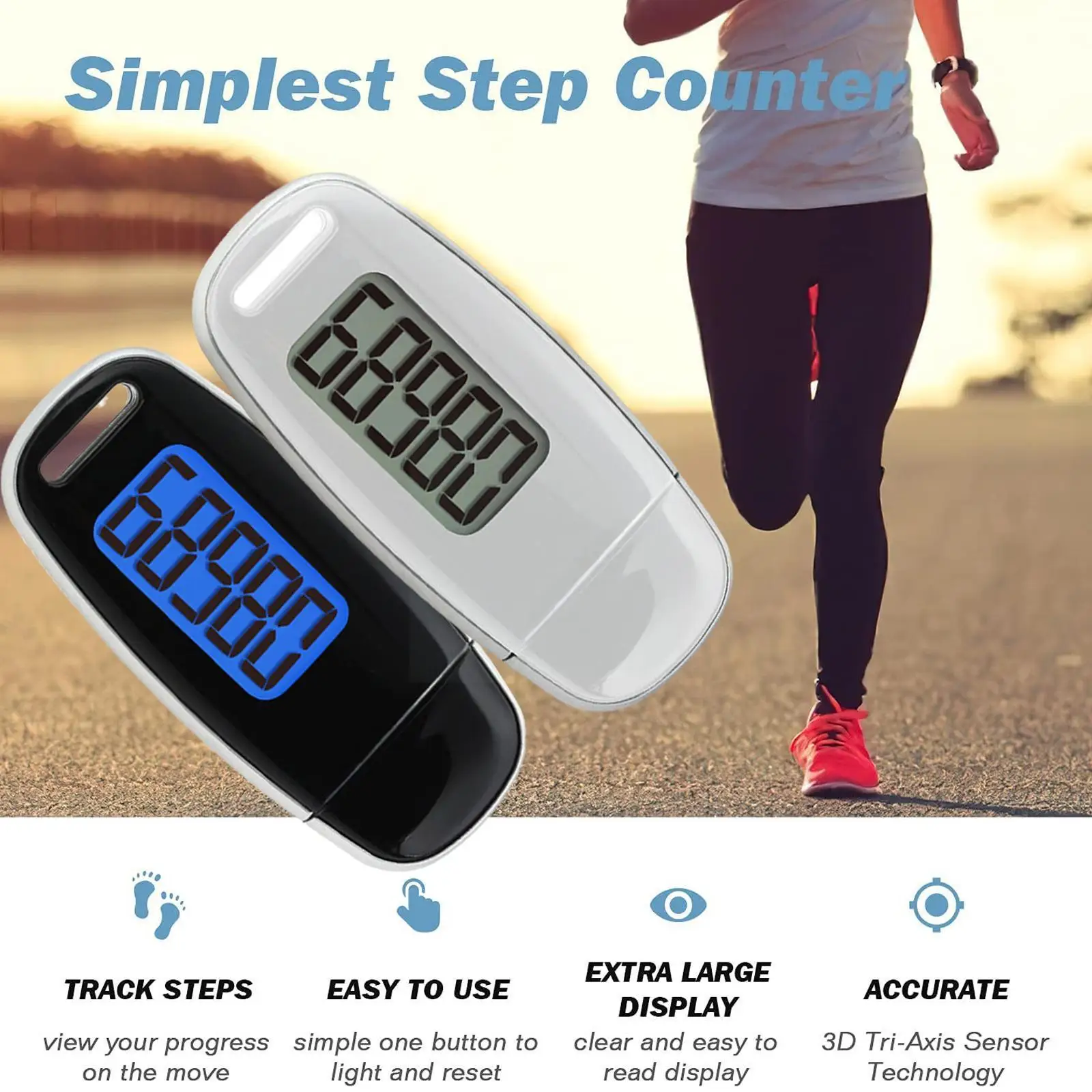 3d Pedometer, Pedometer Usb Rechargeable Accurate Pedometer For Walking Jogging Exercise Lcd Display Fitness Equipment U0h1
3d Pedometer, Pedometer Usb Rechargeable Accurate Pedometer For Walking Jogging Exercise Lcd Display Fitness Equipment U0h1