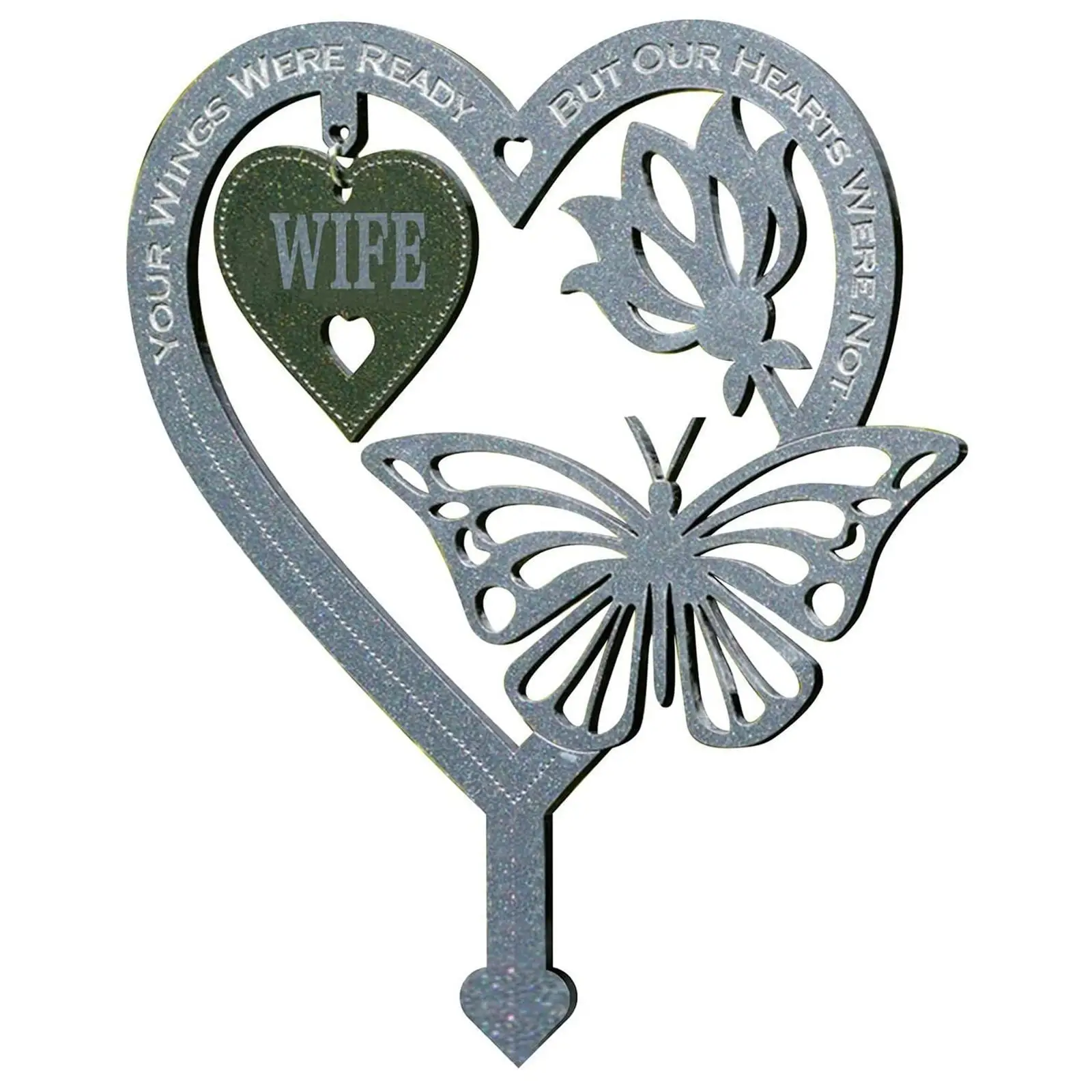 Butterfly Memorial Stake Remembrance Plaque Butterfly Decorative Figurine Yard Garden Stake Ornament Decoration
Butterfly Memorial Stake Remembrance Plaque Butterfly Decorative Figurine Yard Garden Stake Ornament Decoration