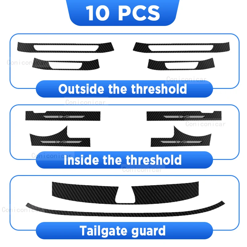 Автомобильные пороги, Накладка на порог, протектор порога, имитация интерьера, наклейка из углеродного волокна, аксессуары для BYD SEAL EV 2023 2024 
Автомобильные пороги, Накладка на порог, протектор порога, имитация интерьера, наклейка из углеродного волокна, аксессуары для BYD SEAL EV 2023 2024