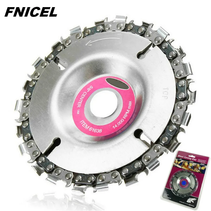 4" Steel Grinders Disc and Chain 22 Tooth Fine Cut Chains Set Wood Carving For 100/115 Angle Grinder
4" Steel Grinders Disc and Chain 22 Tooth Fine Cut Chains Set Wood Carving For 100/115 Angle Grinder