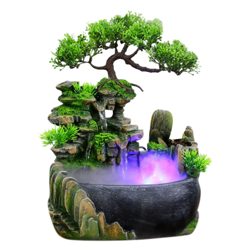 Resin Rockery Waterfall Statue Feng Shui L Fountain Home Garden Simulation Mountain Crafts, with Mist UK Plug
Resin Rockery Waterfall Statue Feng Shui L Fountain Home Garden Simulation Mountain Crafts, with Mist UK Plug