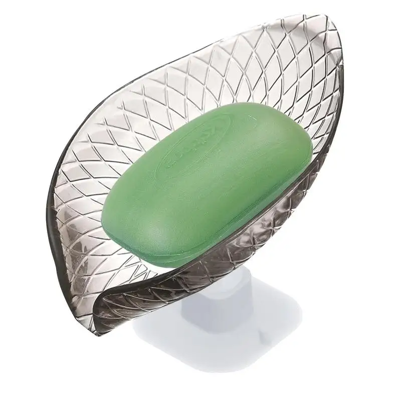 Draining Soap Dish Suction Transparent Soap Storage Container Decorative Leaf Soap Tray For Household Shower Ornament Soap Box
Draining Soap Dish Suction Transparent Soap Storage Container Decorative Leaf Soap Tray For Household Shower Ornament Soap Box