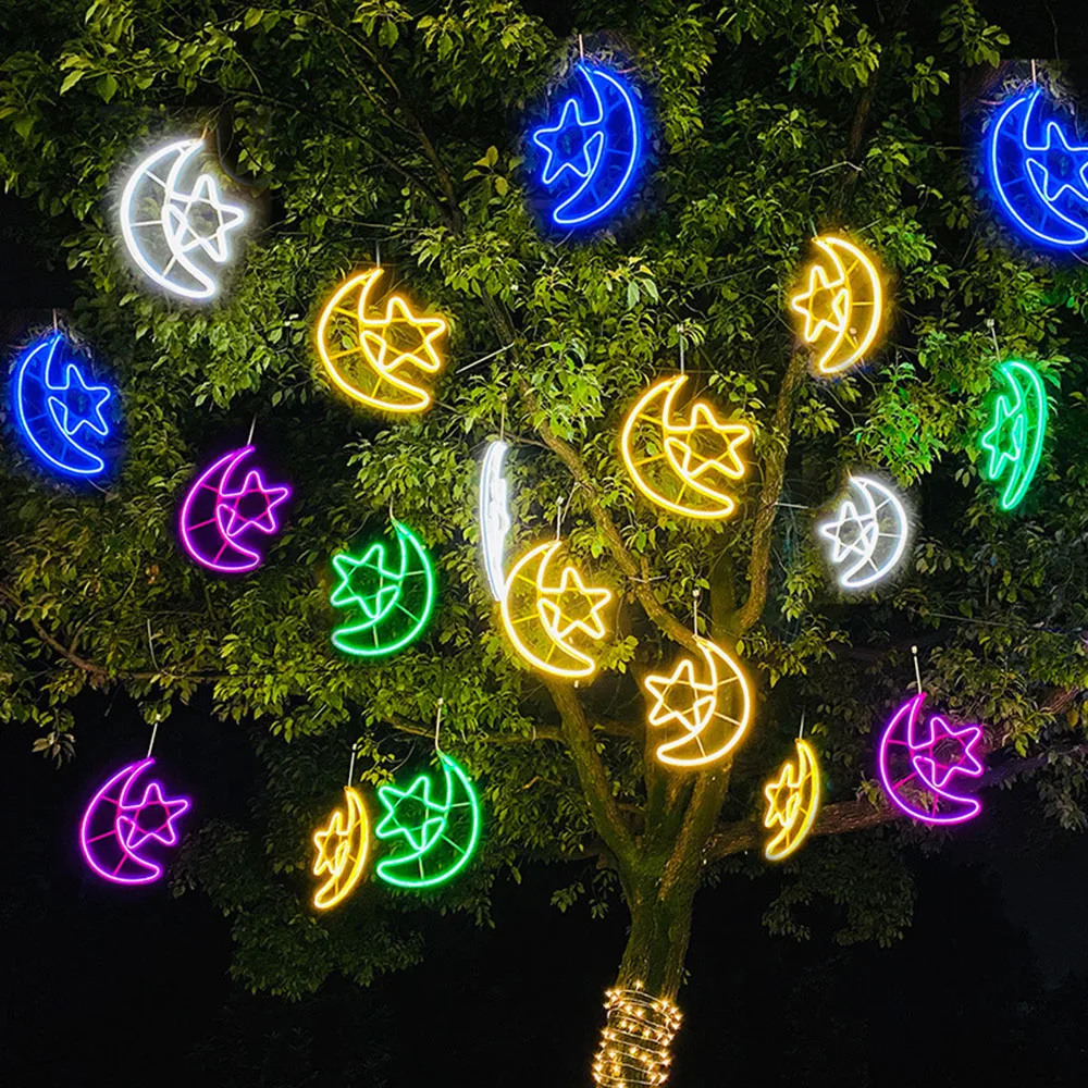 Christmas Tree Hanging Lights 40CM Outdoor Garden Star Moon String Lights Outdoor Garden Lights For Yard Tree Fence Patio Lawn
Christmas Tree Hanging Lights 40CM Outdoor Garden Star Moon String Lights Outdoor Garden Lights For Yard Tree Fence Patio Lawn