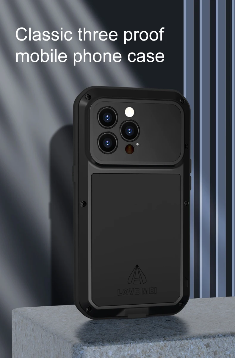Love Mei Case For iPhone 14 Heavy Duty Metal Waterproof Phone Cases For iPhone 14 Pro Max Plus Doom Armor Blast Case Cover
Love Mei Case For iPhone 14 Heavy Duty Metal Waterproof Phone Cases For iPhone 14 Pro Max Plus Doom Armor Blast Case Cover