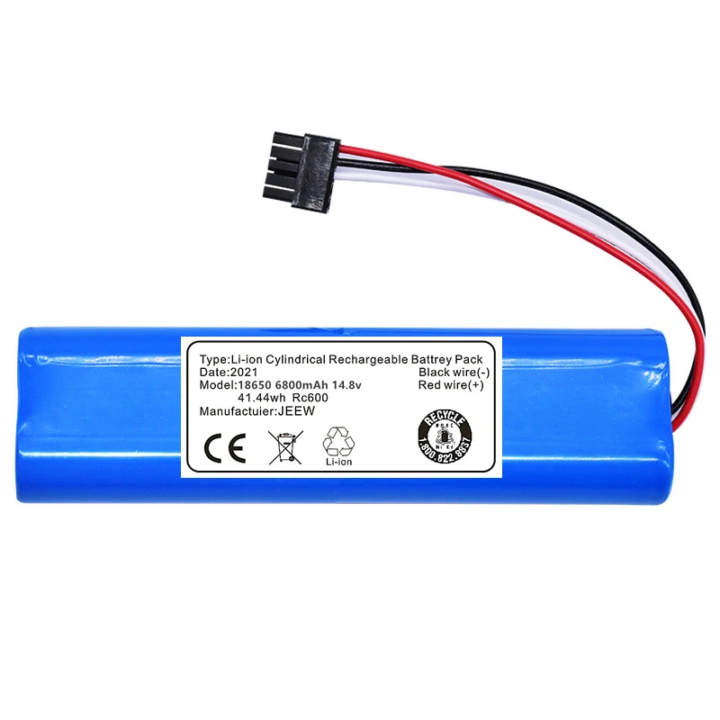 High capacity 14.8V 6800mah 18650 Lithium Battery for VIOMI V2 Pro,VRVCLMB21B ,Xiaomi STYJ02YM
High capacity 14.8V 6800mah 18650 Lithium Battery for VIOMI V2 Pro,VRVCLMB21B ,Xiaomi STYJ02YM