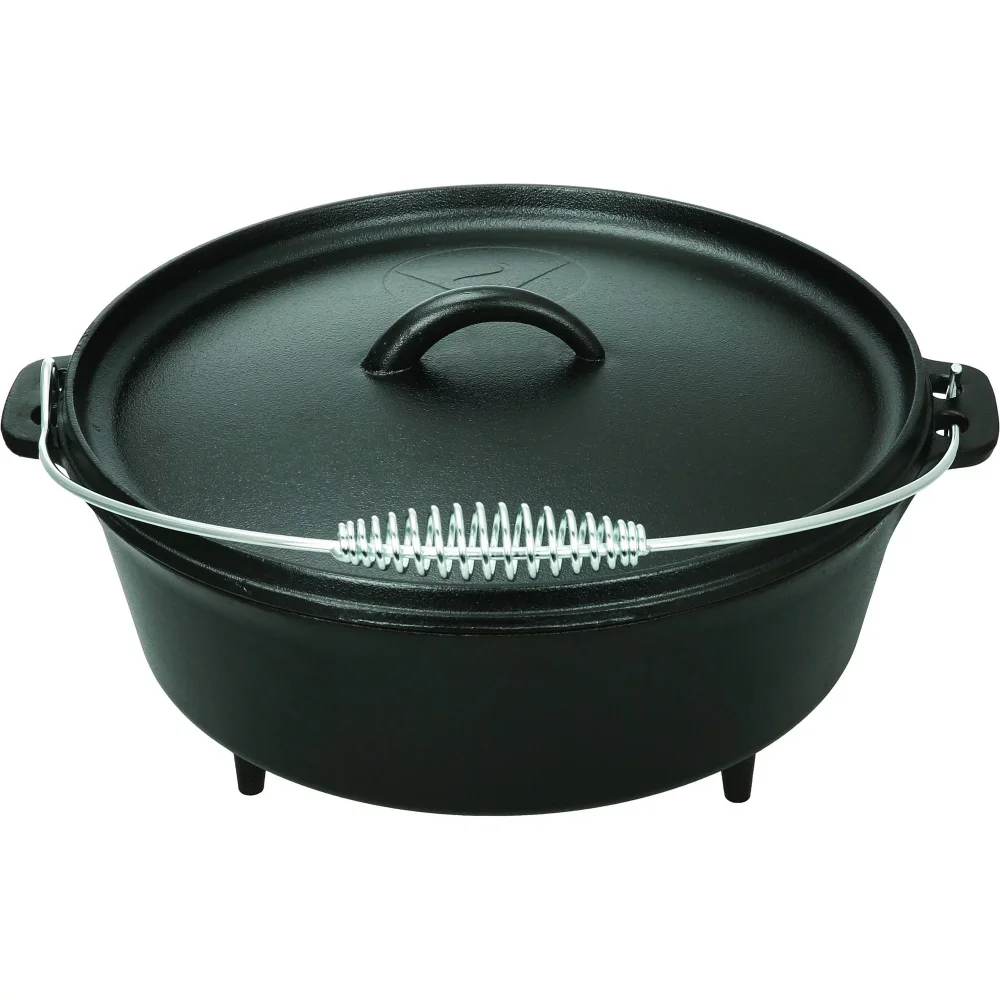 5-Quart Cast Iron Dutch Oven with Handle camping survival cooking camping cookware
5-Quart Cast Iron Dutch Oven with Handle camping survival cooking camping cookware