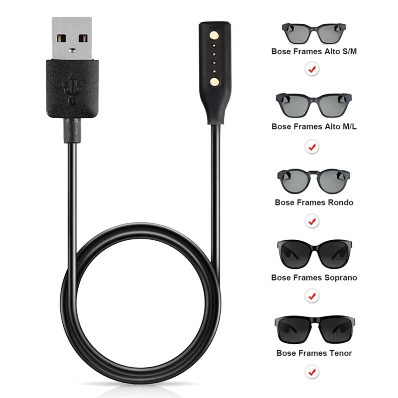 60cm Flexible USB Charging Cable Bluetooth-compatible Glasses Charger Cord For Bose Frames
60cm Flexible USB Charging Cable Bluetooth-compatible Glasses Charger Cord For Bose Frames
