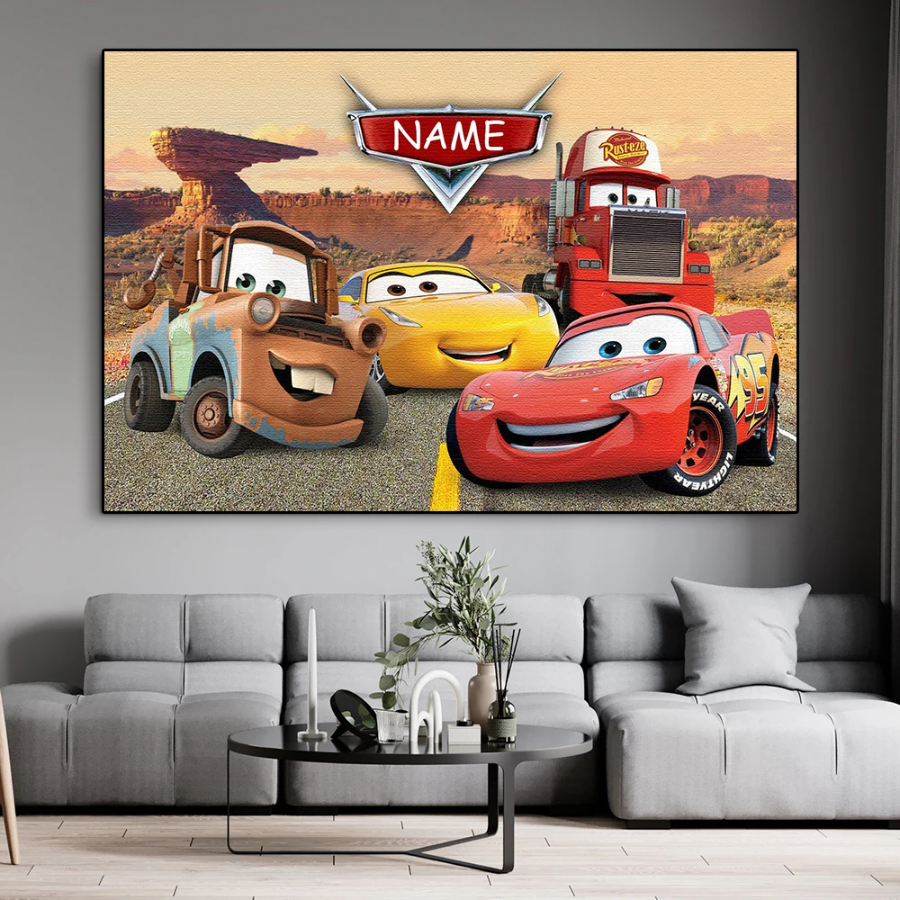 Personalized Disney Cars Name Custom Poster And Print Cartoon Comic Lightning Mcqueen Canvas Painting Wall Art Kids Room Decor 
Personalized Disney Cars Name Custom Poster And Print Cartoon Comic Lightning Mcqueen Canvas Painting Wall Art Kids Room Decor