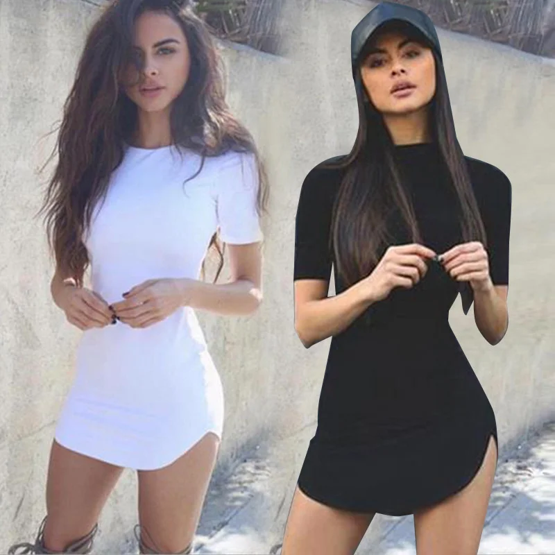 Cotton Short Sleeve Dresses Women Soild Color Bodycon Slim Package Hip Mini Dress 2022 Female Clothing
Cotton Short Sleeve Dresses Women Soild Color Bodycon Slim Package Hip Mini Dress 2022 Female Clothing