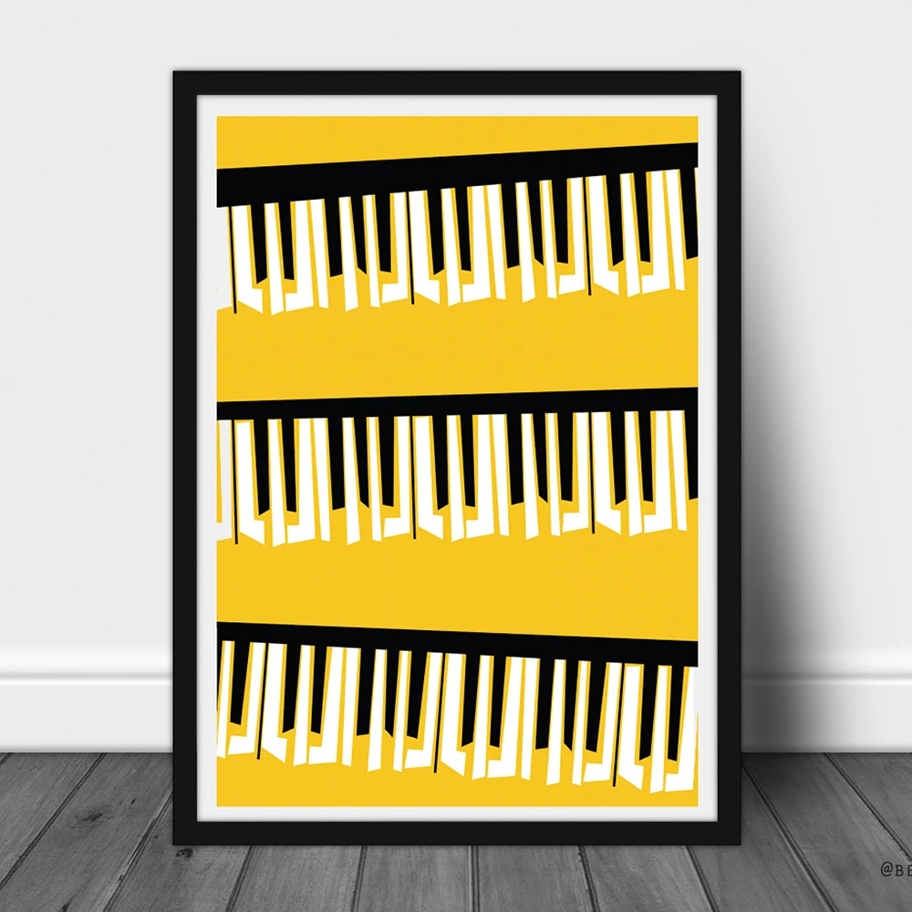 Classic Guitar Black White Piano Keyboard Canvas Painting Nordic Abstract Yellow Wall Art Picture Poster Prints Home Decoration
Classic Guitar Black White Piano Keyboard Canvas Painting Nordic Abstract Yellow Wall Art Picture Poster Prints Home Decoration