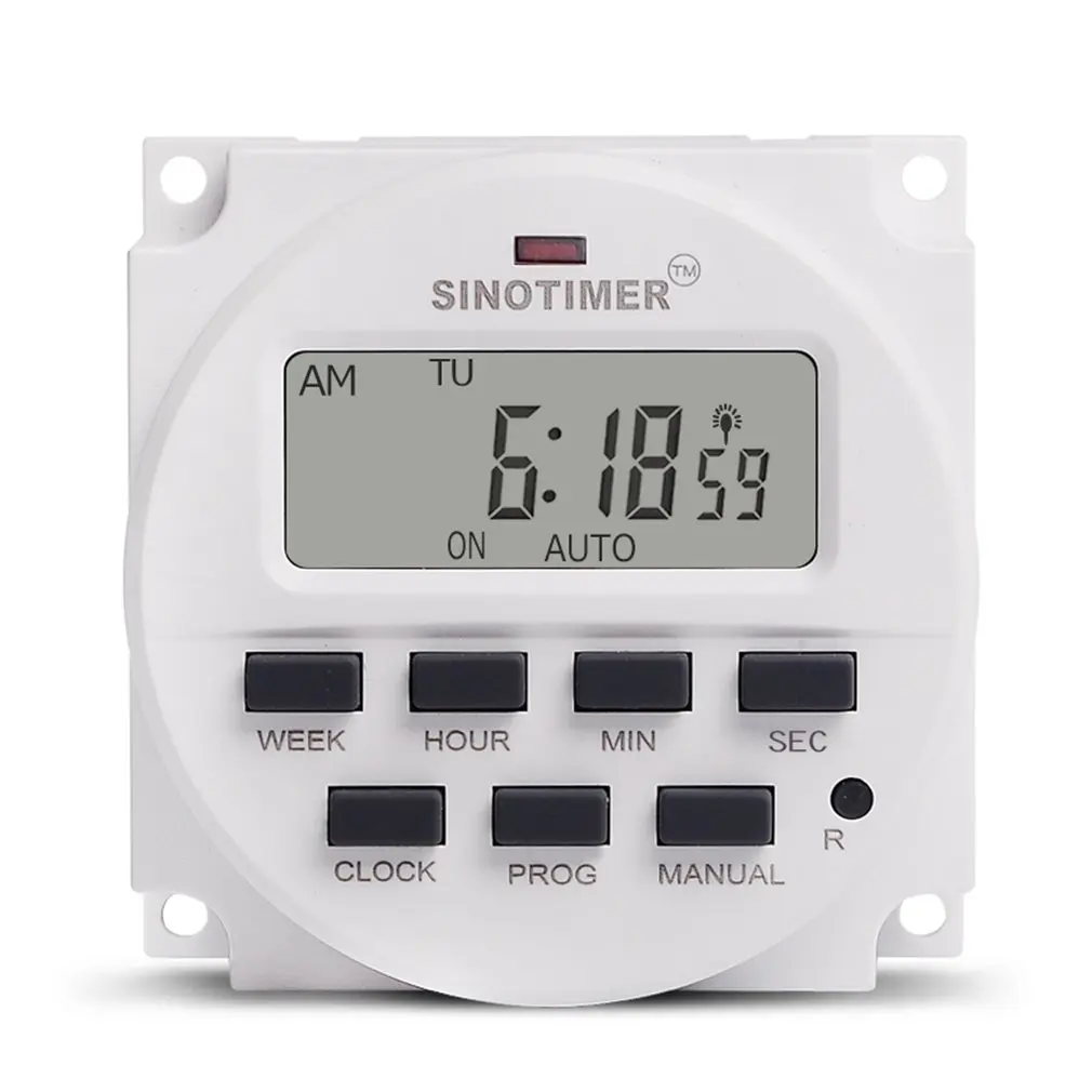 TM618sH Digital Microcomputer 7 Days Programmable Timer Switch Second Control Auto Cycle Time Controller Power Timing Switch
TM618sH Digital Microcomputer 7 Days Programmable Timer Switch Second Control Auto Cycle Time Controller Power Timing Switch