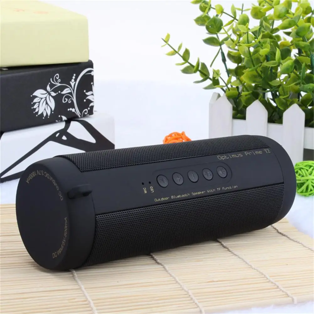 T2 Cylindrical Bluetooth-compatible Speaker Waterproof Wireless Loudspeaker Sports Bicycle Audio Support TF Card FM Radio Stereo
T2 Cylindrical Bluetooth-compatible Speaker Waterproof Wireless Loudspeaker Sports Bicycle Audio Support TF Card FM Radio Stereo