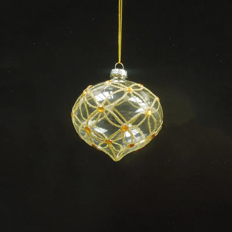 Free Shipping Diameter=8cm Gold Powder Hand Painting Transparent Glass Onion Pendant Christmas Day Hanging Decoration Lamp Blown
Free Shipping Diameter=8cm Gold Powder Hand Painting Transparent Glass Onion Pendant Christmas Day Hanging Decoration Lamp Blown