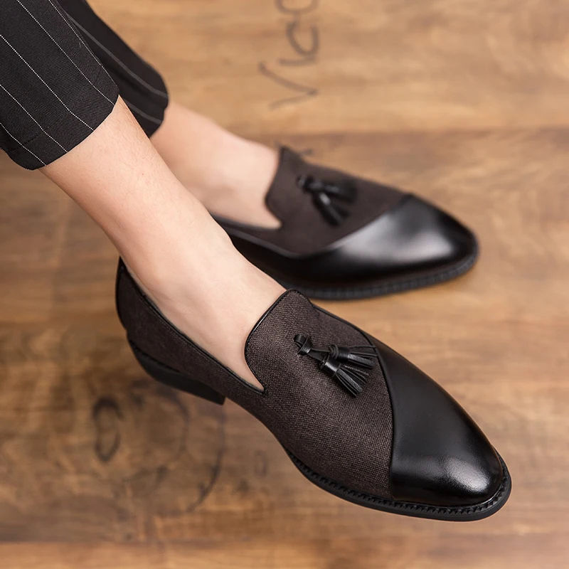 Men Casual Leather Shoes Men Low Top Loafers Business Formal Wear Men Flat Shoes Fashion Leisure Solid Color British Style New
Men Casual Leather Shoes Men Low Top Loafers Business Formal Wear Men Flat Shoes Fashion Leisure Solid Color British Style New