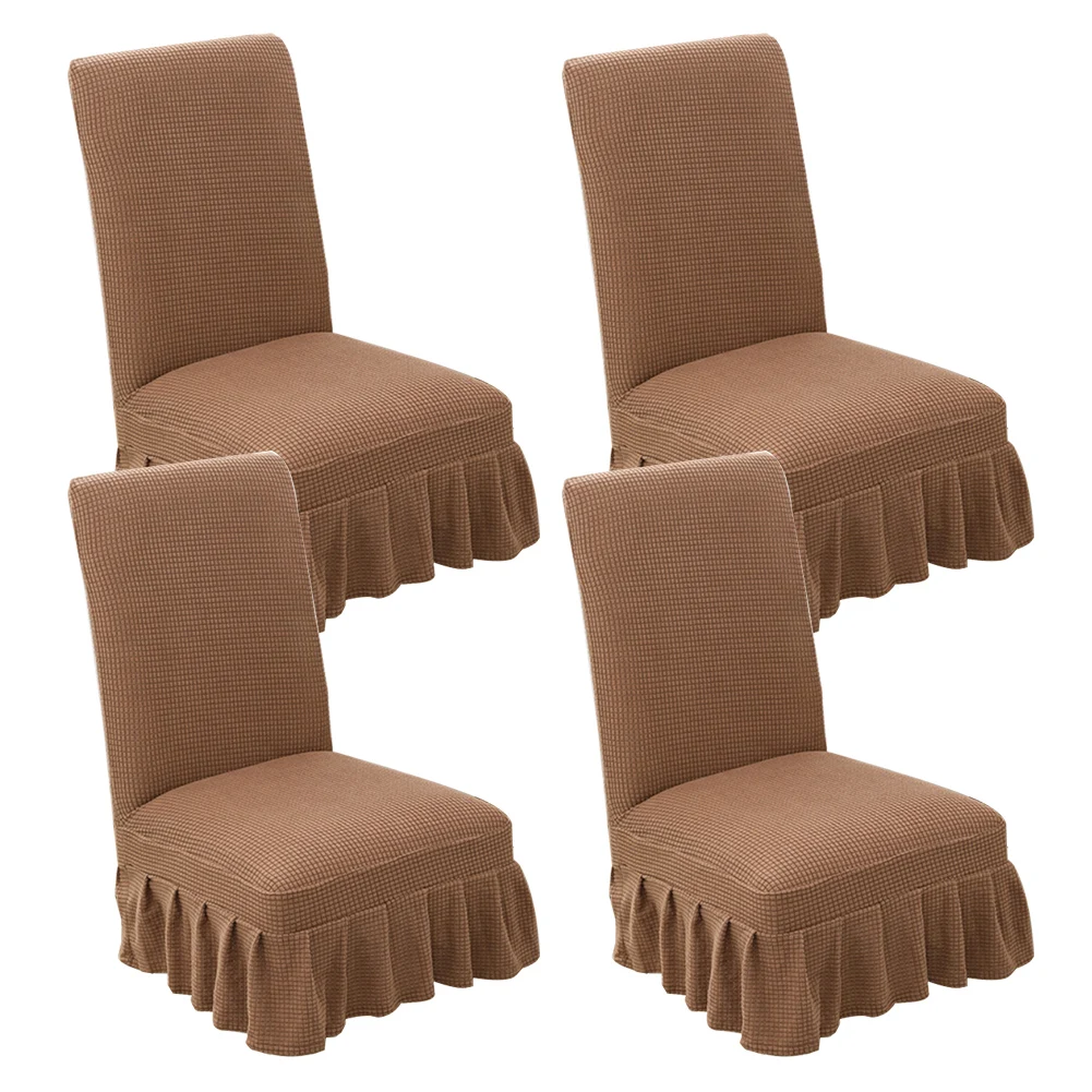 4pcs Non Slip For Dining Room Fleece Chair Cover With Skirt Hem Banquet Washable Protective Stretch Home Decor Solid Hotel
4pcs Non Slip For Dining Room Fleece Chair Cover With Skirt Hem Banquet Washable Protective Stretch Home Decor Solid Hotel