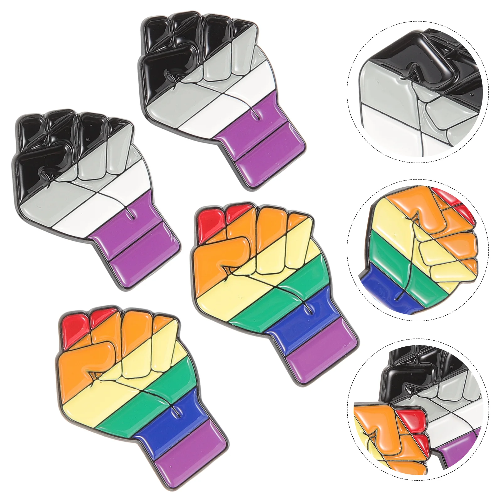 4 Pcs Brooch Clips Decorate Fashion Jewelry Decoration Lapel Pin Alloy Gift Fist Brooches Pins
4 Pcs Brooch Clips Decorate Fashion Jewelry Decoration Lapel Pin Alloy Gift Fist Brooches Pins