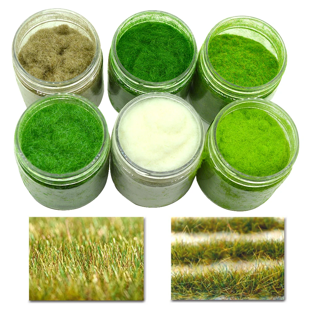 Static Grass Powder 3MM Turf Flocking Nylon Toy Model Scene Making 60g six-color / monochrome Diorama Sand table Simulation Tuft
Static Grass Powder 3MM Turf Flocking Nylon Toy Model Scene Making 60g six-color / monochrome Diorama Sand table Simulation Tuft