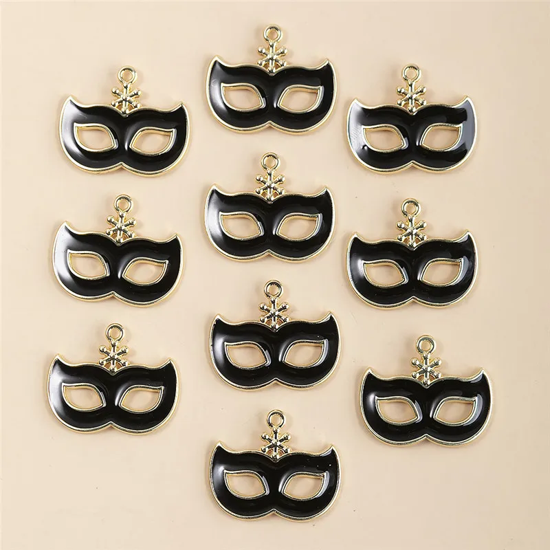 10pcs/lot Colorful Mask Enamel Charms Alloy Pendant for DIY Necklaces Earrings Jewelry Making Accessories
10pcs/lot Colorful Mask Enamel Charms Alloy Pendant for DIY Necklaces Earrings Jewelry Making Accessories