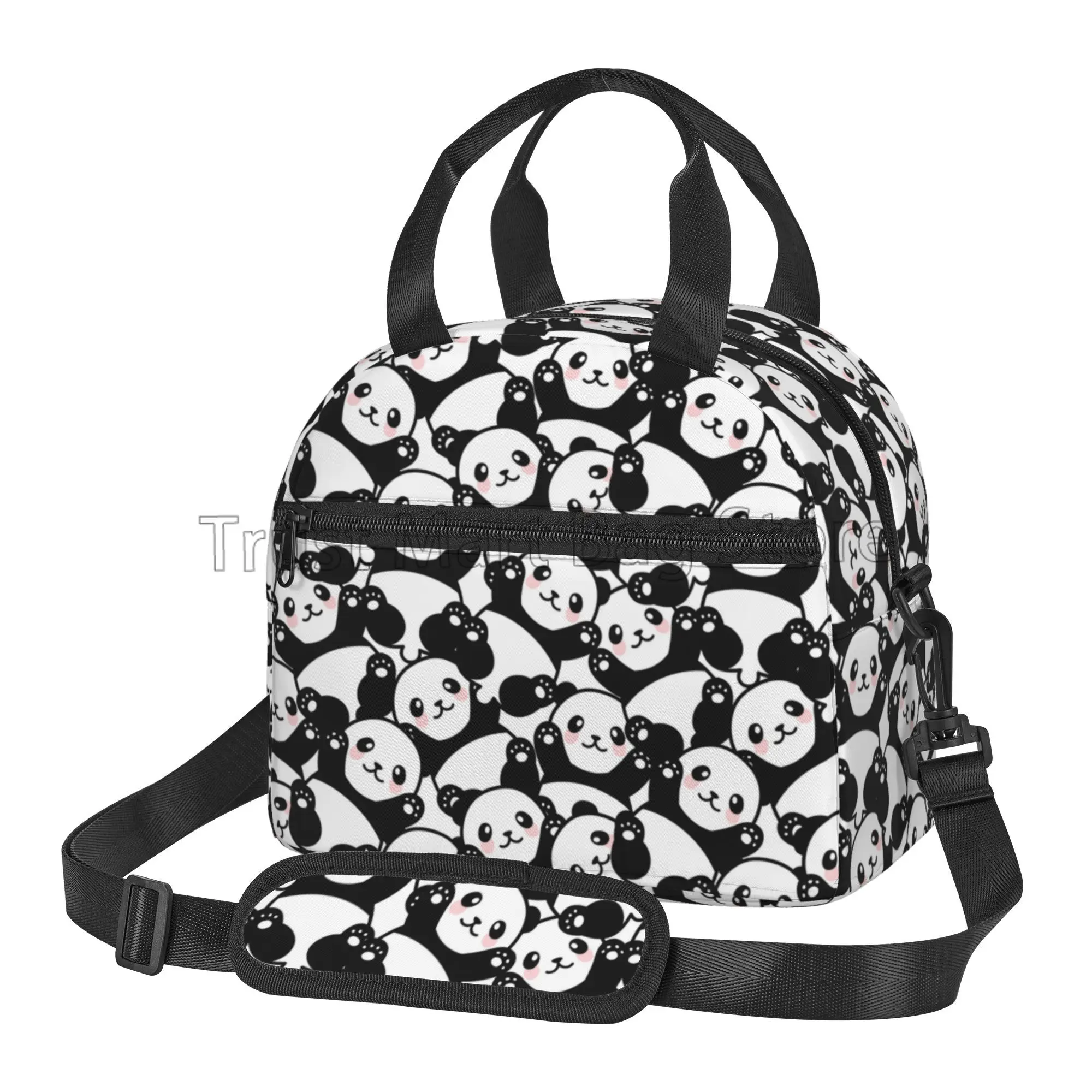 Panda Insulated Lunch Bag for Girls Cute Animal Print Lunch Box for School Reusable Cooler Tote Bag Shoulder Bag for Work Picnic 
Panda Insulated Lunch Bag for Girls Cute Animal Print Lunch Box for School Reusable Cooler Tote Bag Shoulder Bag for Work Picnic