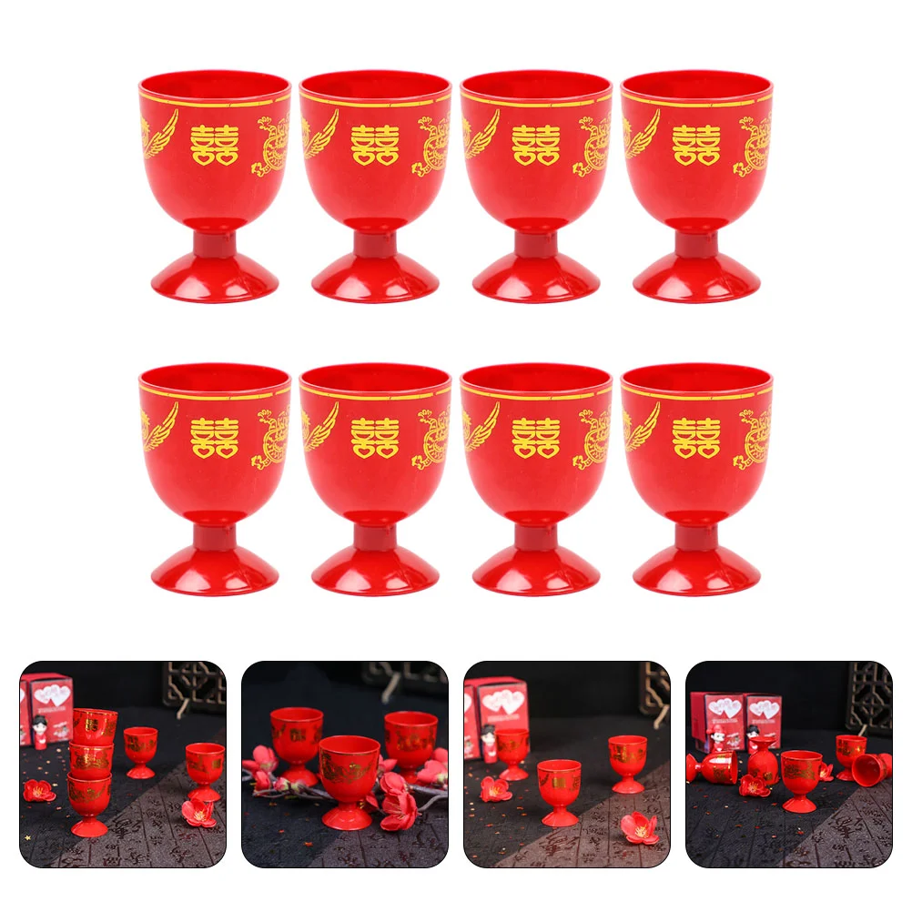 Cup Glasses Shot Wedding Goblet Red Mini Chinese Reusable Shots Plastic Chalice Vintage Cups Beverage Retro Traditional Drinking
Cup Glasses Shot Wedding Goblet Red Mini Chinese Reusable Shots Plastic Chalice Vintage Cups Beverage Retro Traditional Drinking