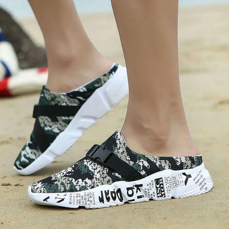 

Letni Heeled Slippers Size 4 Men Shoe Canvas Rubber Clogs Sneakerses Man Sandal International Brand Tennis Scarpes Non-Casual