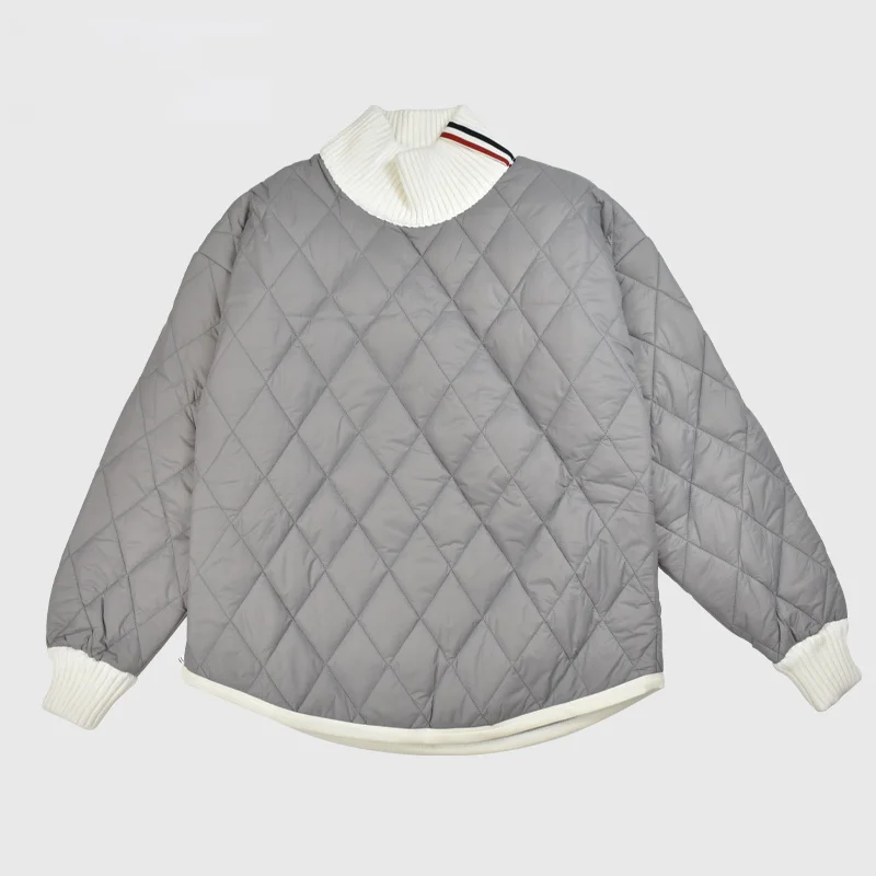 THOM TB Men's Jacket Winter Ribbon On Collar Stripe Coats Diamond Check Turtleneck Cotton-Padded Zipper Men Jackets
THOM TB Men's Jacket Winter Ribbon On Collar Stripe Coats Diamond Check Turtleneck Cotton-Padded Zipper Men Jackets