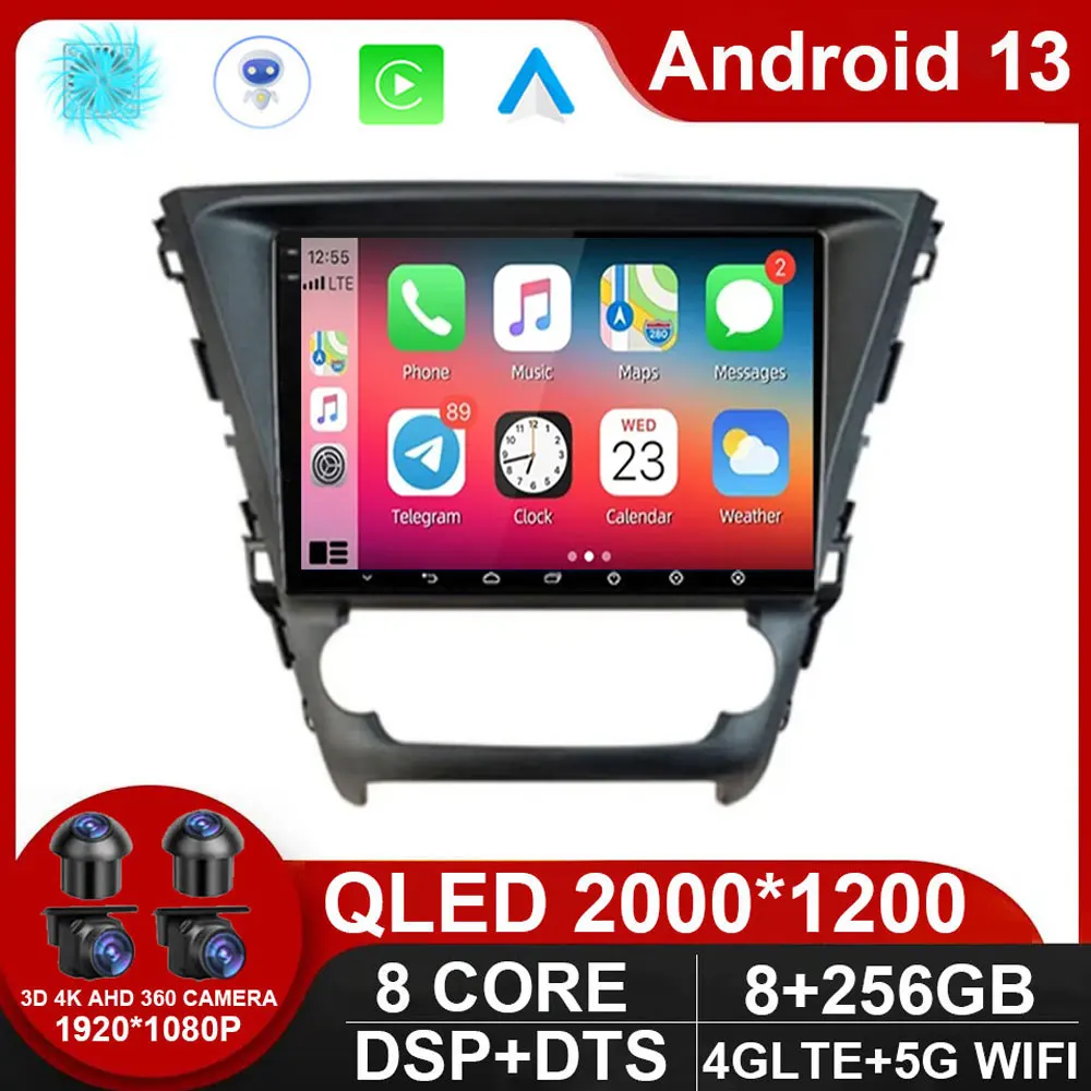 Мультимедийный видеоплеер на Android 13 для Toyota AVENSIS 2015 - 2018 с GPS-навигацией 2din