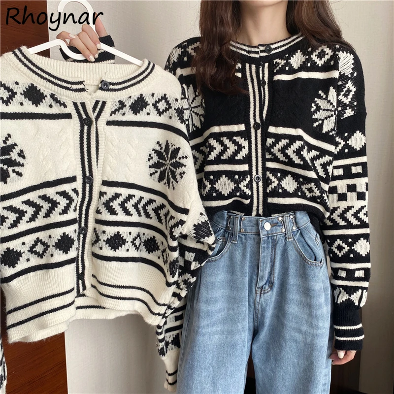 Cropped Cardigan Women Loose Vintage Autumn Sweater Design Girlish Preppy Young Retro Ulzzang Knitted Mujer Casual Streetwear BF
Cropped Cardigan Women Loose Vintage Autumn Sweater Design Girlish Preppy Young Retro Ulzzang Knitted Mujer Casual Streetwear BF