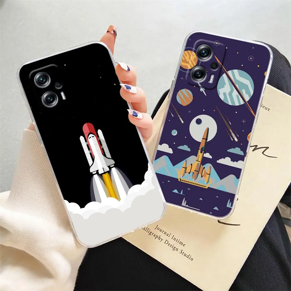 Clear Phone Case For Redmi Note 11 11T 10S 10 9 4G 9S 12 10C 9T 9A K40 Pro Plus 5G Coque Funda Capa Case Rocket Spaceship
Clear Phone Case For Redmi Note 11 11T 10S 10 9 4G 9S 12 10C 9T 9A K40 Pro Plus 5G Coque Funda Capa Case Rocket Spaceship