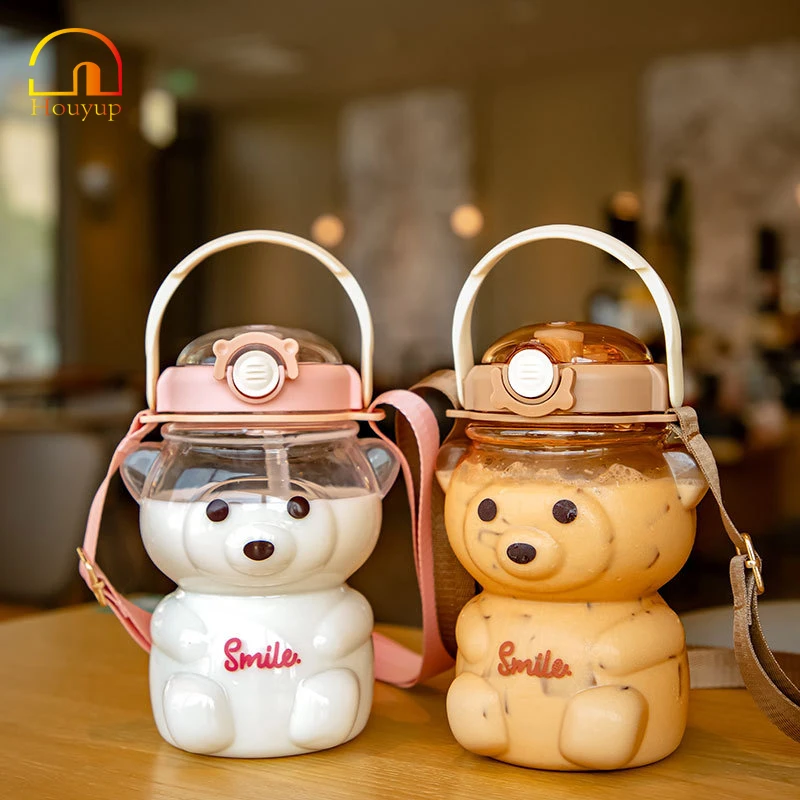 1000ML/1400ML Cute Bear Kettle Portable Outdoor Heat-Resistant Sport Plastic Straw Drinking Cup Children Large Water Bottle Hot
1000ML/1400ML Cute Bear Kettle Portable Outdoor Heat-Resistant Sport Plastic Straw Drinking Cup Children Large Water Bottle Hot