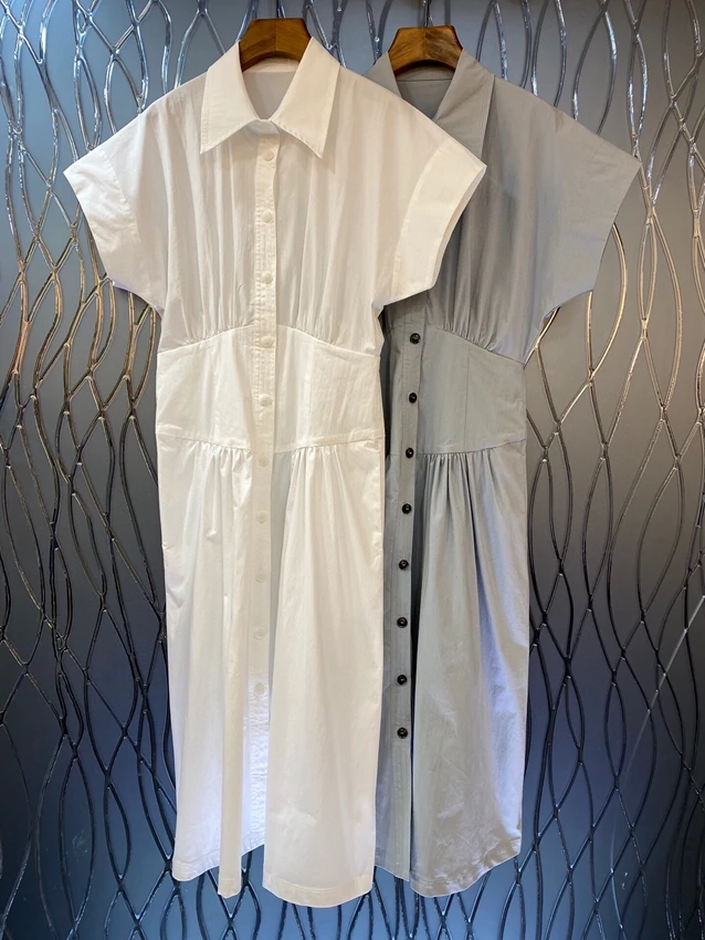 2023 new women fashion bat short sleeve lapel slim fit multi buckle skirt long dress simple dress 0411
2023 new women fashion bat short sleeve lapel slim fit multi buckle skirt long dress simple dress 0411