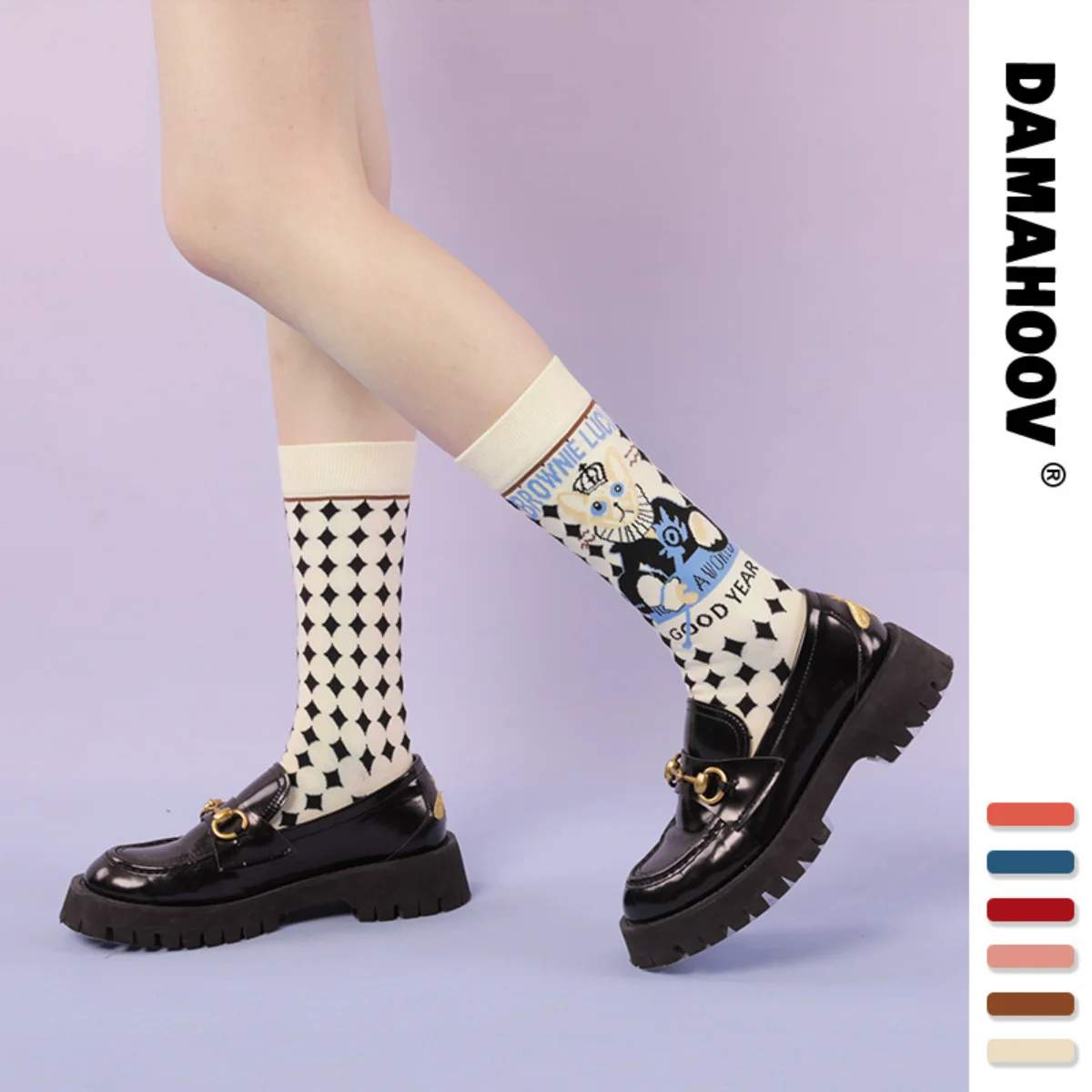 Autumn and Winter New Products Thickened Illustration Plaid Lolita Tide Cute Cartoon Pure Cotton Day System Medium Tube Socks
Autumn and Winter New Products Thickened Illustration Plaid Lolita Tide Cute Cartoon Pure Cotton Day System Medium Tube Socks
