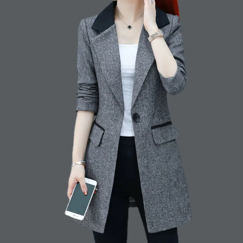 2022 New Plus size Autumn Coat Womens Professional Tooling Jacket Casual Long Suit Jackets Black Fashion Blazer Abrigo Mujer 3XL
2022 New Plus size Autumn Coat Womens Professional Tooling Jacket Casual Long Suit Jackets Black Fashion Blazer Abrigo Mujer 3XL