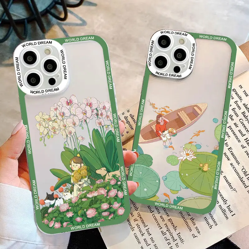 Cute Cartoon Anime Scenery Clear Phone Case for iPhone 14 11 12 13 Pro Max 8 7 Plus SE 2020 X XR XS Spring and Summer Time Funda
Cute Cartoon Anime Scenery Clear Phone Case for iPhone 14 11 12 13 Pro Max 8 7 Plus SE 2020 X XR XS Spring and Summer Time Funda