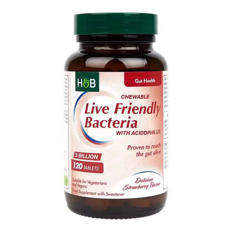 1 Bottle 120 Tablets 3 Billion Probiotic Tablets 120 Tablets/bottle To Regulate The Balance of Gastrointestinal Microbiota
1 Bottle 120 Tablets 3 Billion Probiotic Tablets 120 Tablets/bottle To Regulate The Balance of Gastrointestinal Microbiota