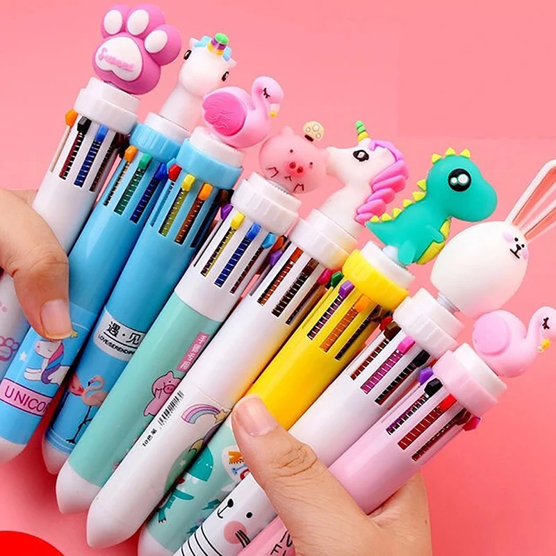 4pcs\set Creative Cartoon Stationery Ten-Color Ballpoint Pen Student Hand Account Pen Girl Heart Multicolor Press Ballpoint Pen
4pcs\set Creative Cartoon Stationery Ten-Color Ballpoint Pen Student Hand Account Pen Girl Heart Multicolor Press Ballpoint Pen