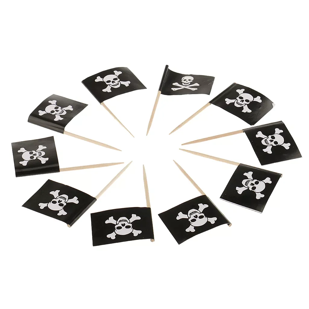 New Ballon Party Decoration 50pcs Pirate Cocktail Toothpicks Flags Cake Toppers for Food, Appetizer, Cocktail, Cupcake Decorat
New Ballon Party Decoration 50pcs Pirate Cocktail Toothpicks Flags Cake Toppers for Food, Appetizer, Cocktail, Cupcake Decorat