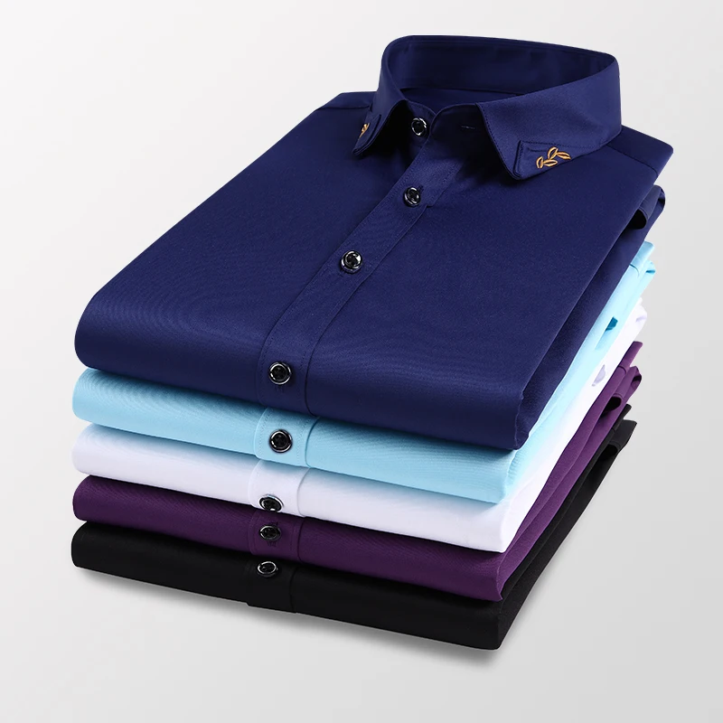 2023 Smart Casual Summer Shirt Men Short Sleeve Turn Down Collar Business Mens Shirts Anti-wrinkle Easy Care
2023 Smart Casual Summer Shirt Men Short Sleeve Turn Down Collar Business Mens Shirts Anti-wrinkle Easy Care