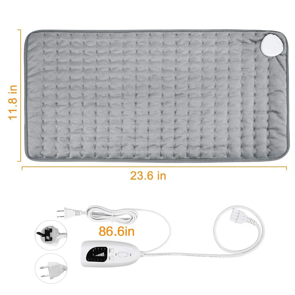 Electric Heating Pad Small Adjustable Fast Heat Mat Back Pain Relief Flanne Soft Blanket UK Plug
Electric Heating Pad Small Adjustable Fast Heat Mat Back Pain Relief Flanne Soft Blanket UK Plug