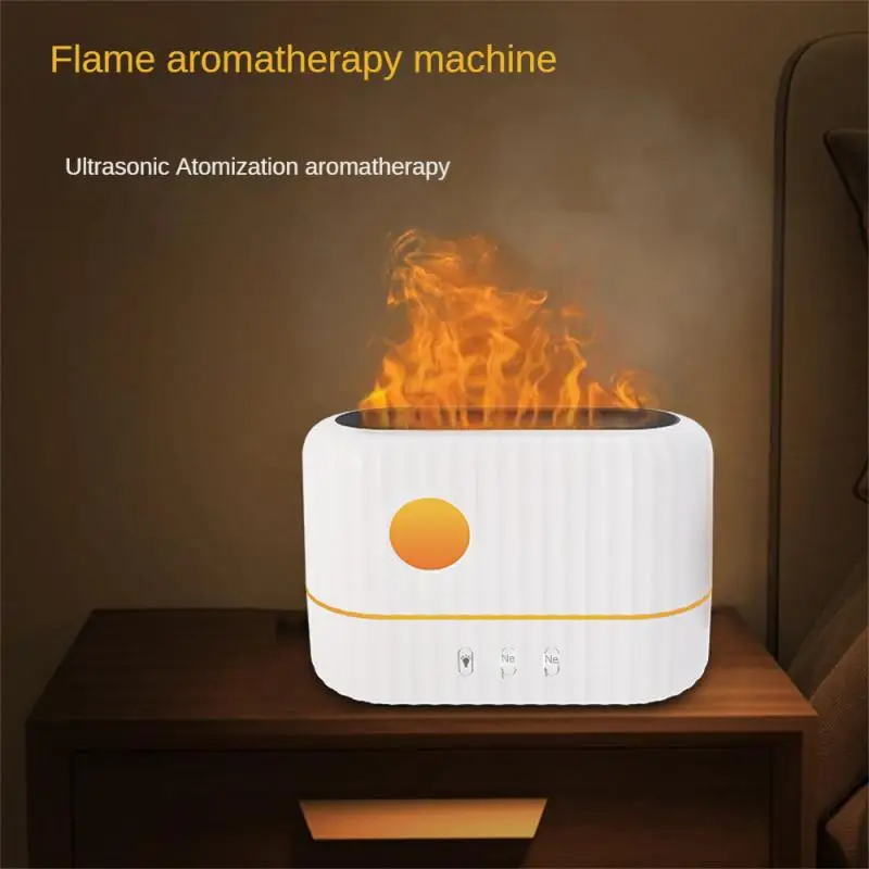 

Fragrance Machine Air Humidifier Ultrasonic Usb Small Househol Humidifier Simulation Colorful Flame Led Lighting