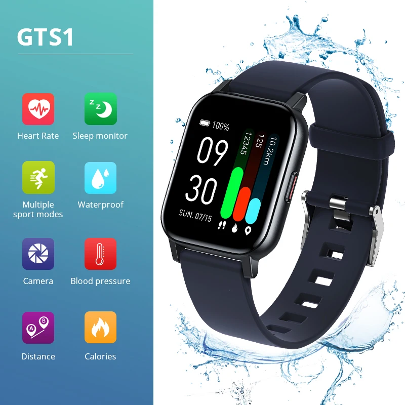 GTS1 Smart Bracelet Waterproof Long Standby Time Sport Bracelet Pedometerand Heart Rate Blood Pressure Smart Watch for Fitness
GTS1 Smart Bracelet Waterproof Long Standby Time Sport Bracelet Pedometerand Heart Rate Blood Pressure Smart Watch for Fitness