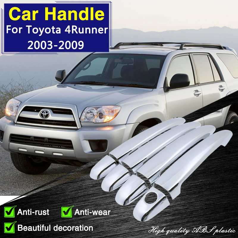 for Toyota 4Runner Hilux Surf N210 2003~2009 2004 2005 Chrome Door Handle Cover Car Accessories Catch Rustproof Stickers Styliny
for Toyota 4Runner Hilux Surf N210 2003~2009 2004 2005 Chrome Door Handle Cover Car Accessories Catch Rustproof Stickers Styliny