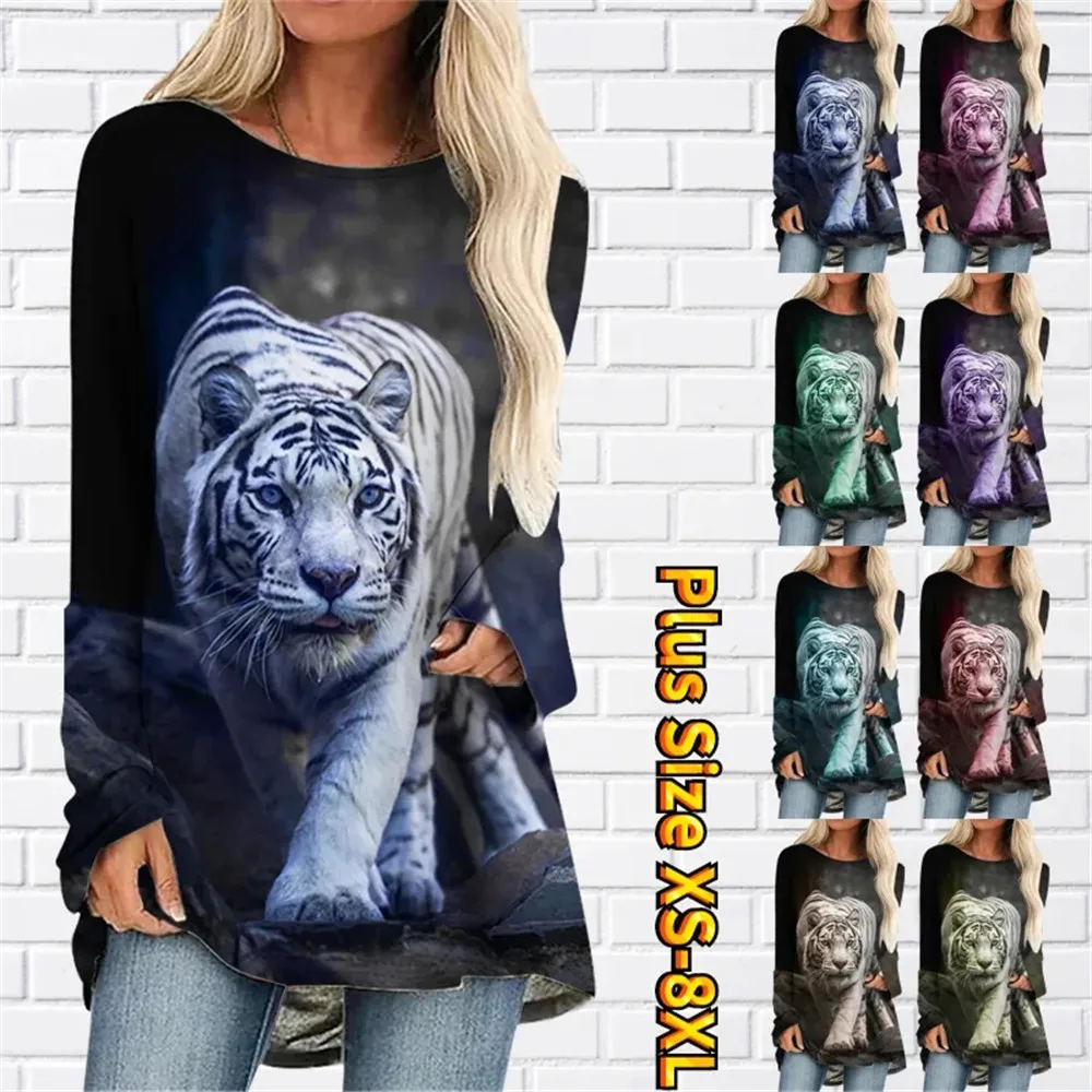 Tiger Head Print Super Comfortable Crewneck Loose Women Long Sleeved Top Leggings XS-8XL
Tiger Head Print Super Comfortable Crewneck Loose Women Long Sleeved Top Leggings XS-8XL