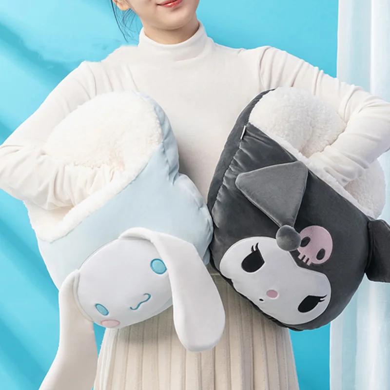 Cute Cartoon Kawaii Sanrioed Kuromi Cinnamoroll Autumn and winter Plush Multifunctional Throw Pillow Foot Warmer Gifts
Cute Cartoon Kawaii Sanrioed Kuromi Cinnamoroll Autumn and winter Plush Multifunctional Throw Pillow Foot Warmer Gifts