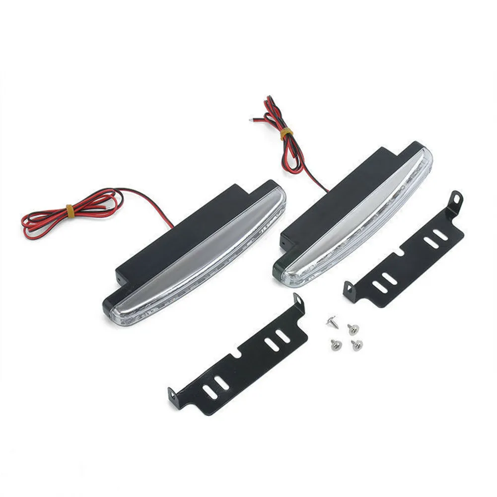 New Practical Durable Daytime Running Light 12V 2 Pcs White Car For Trucks SUVs Trailers RVs Parts 6000K 8 LED
New Practical Durable Daytime Running Light 12V 2 Pcs White Car For Trucks SUVs Trailers RVs Parts 6000K 8 LED