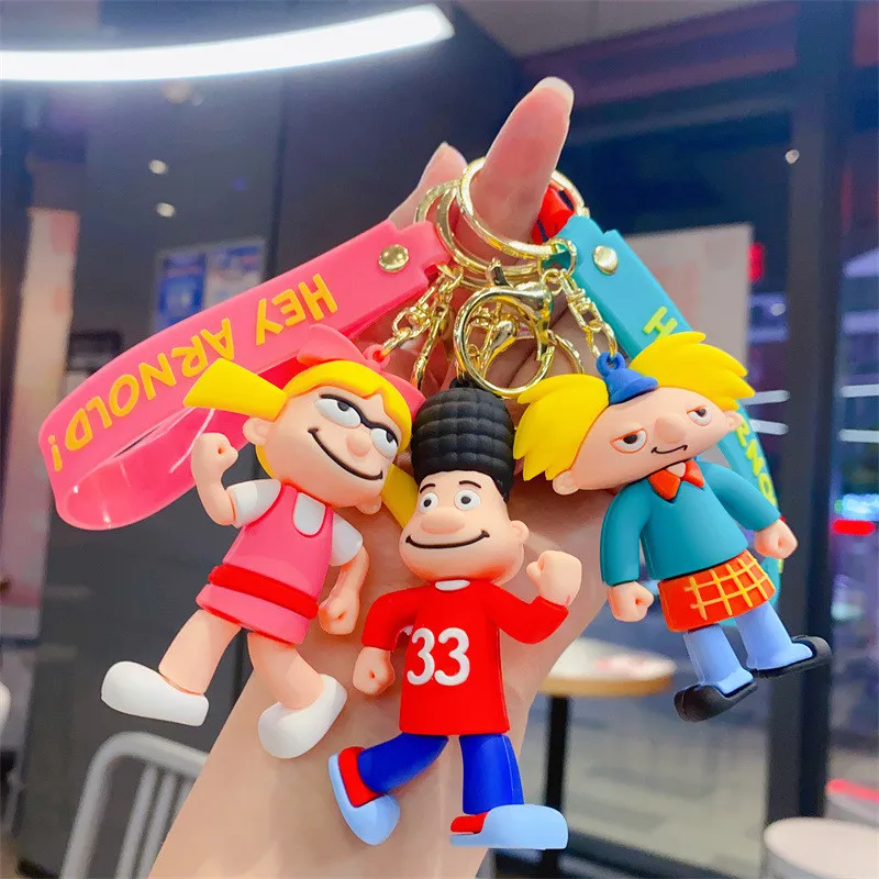 Kawaii Cartoon Action Figure Hey Arnold! Keychain Arnold Shortman Figurines PVC Toys Bag Car Key Ring Pendant Children Gifts
Kawaii Cartoon Action Figure Hey Arnold! Keychain Arnold Shortman Figurines PVC Toys Bag Car Key Ring Pendant Children Gifts