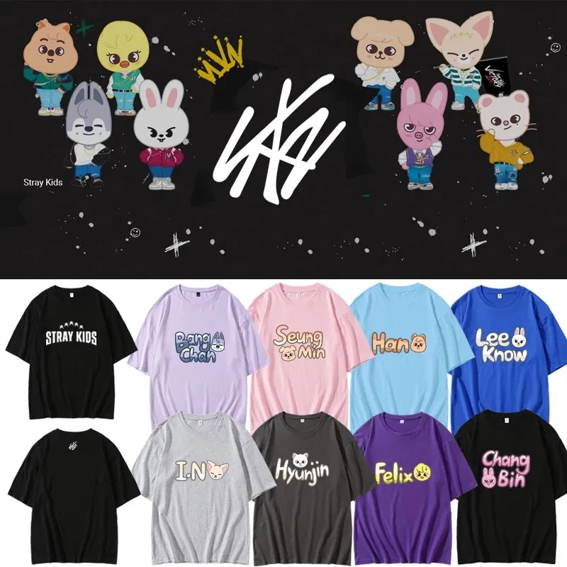 Kpop Stray Kids2023 5-STAR Man/Women Harajuku T-shirt Round Neck Short Sleeve Casual Unisex Streetwear COTTON Top
Kpop Stray Kids2023 5-STAR Man/Women Harajuku T-shirt Round Neck Short Sleeve Casual Unisex Streetwear COTTON Top